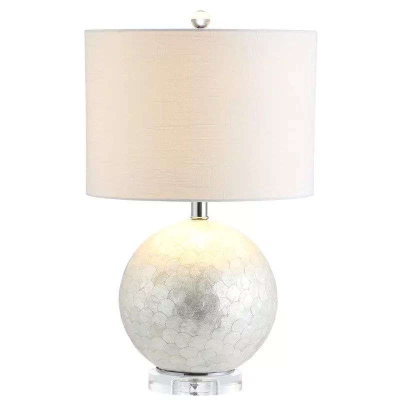 Zuri LED Table Lamp – Pearl White